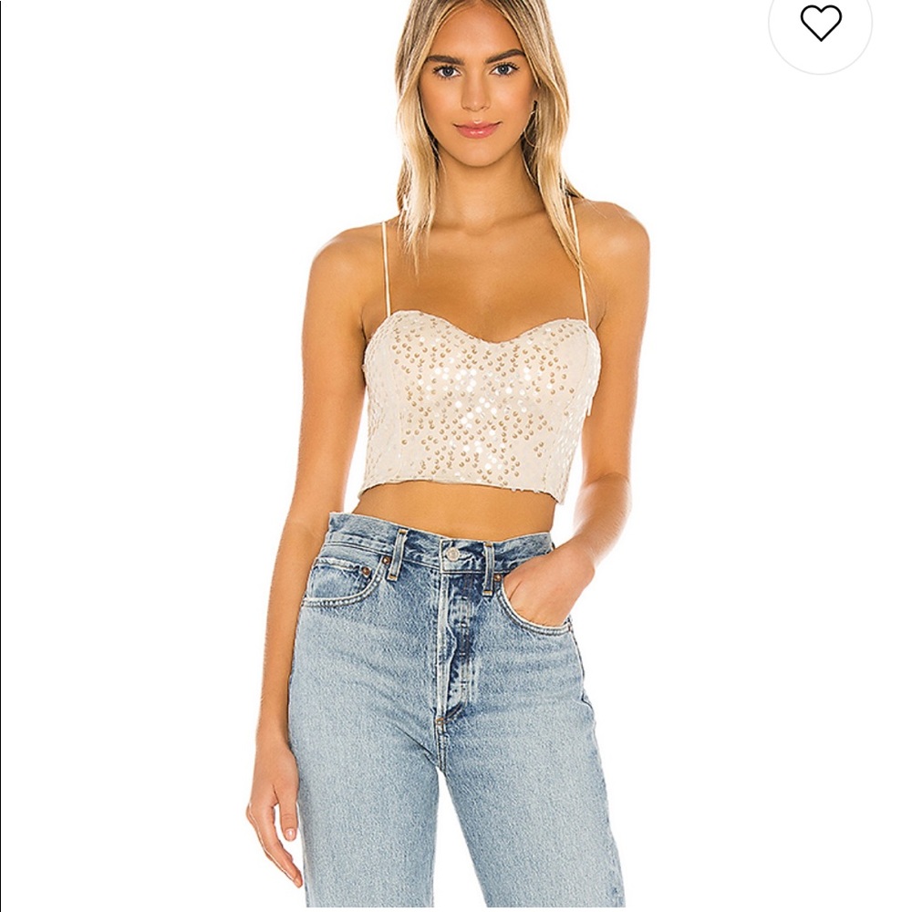 Revolve Superdown Bustier top size small